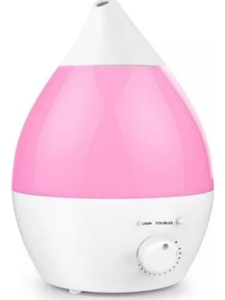 Humidificador Ultrasónico Difusor 1.6 Litros ROSADO 1