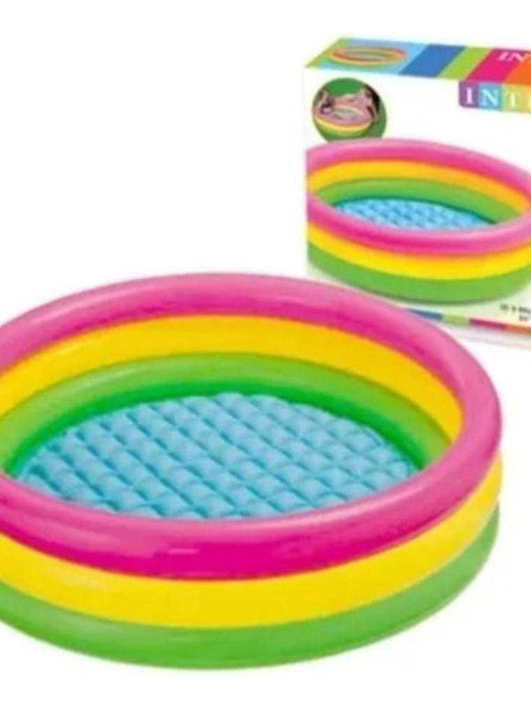 Piscina Inflable Redonda Para Niños 3 Anillos / Verano! 1
