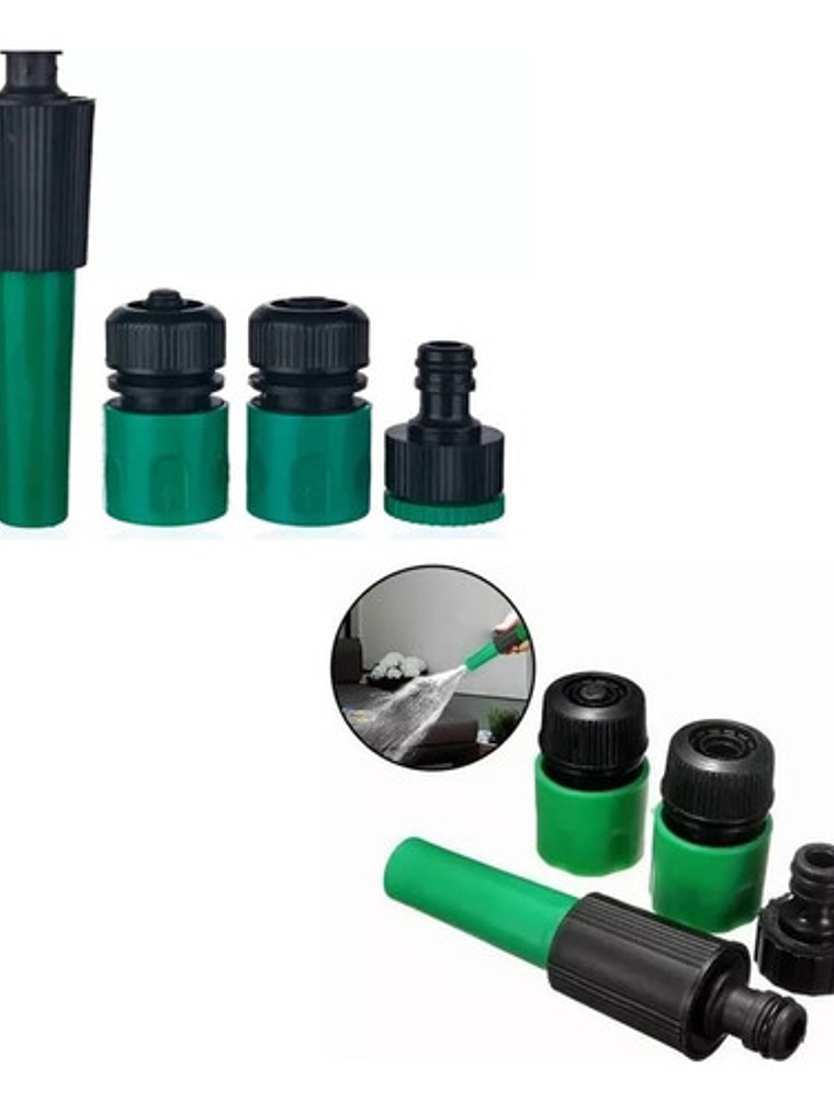 Manguera Reforzada 1/2 Pulgada 30 Mts Mas Pistola Y Acoples 2