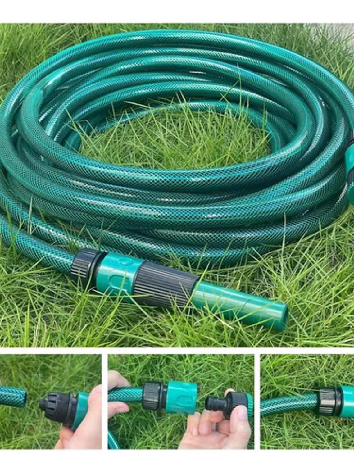 Manguera Reforzada 1/2 Pulgada 30 Mts Mas Pistola Y Acoples 3