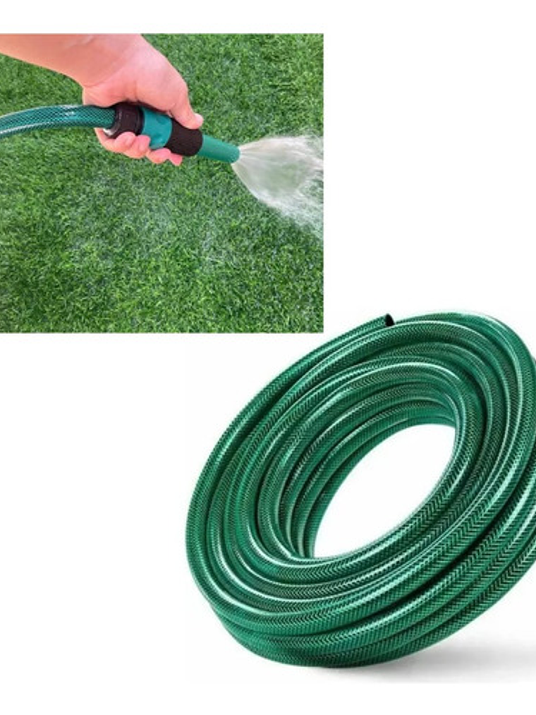 Manguera Reforzada 1/2 Pulgada 30 Mts Mas Pistola Y Acoples 4