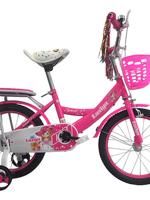 Bicicleta Aro 16  Para Niñas Color FUCSIA