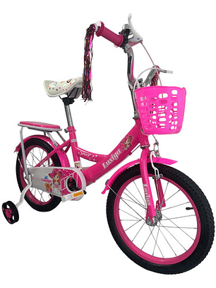 Bicicleta Aro 16  Para Niñas Color FUCSIA