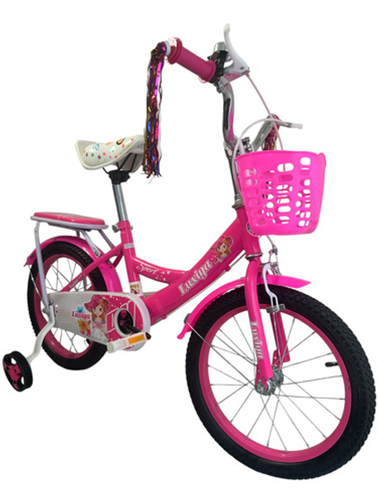 Bicicleta Aro 16  Para Niñas Color FUCSIA 2