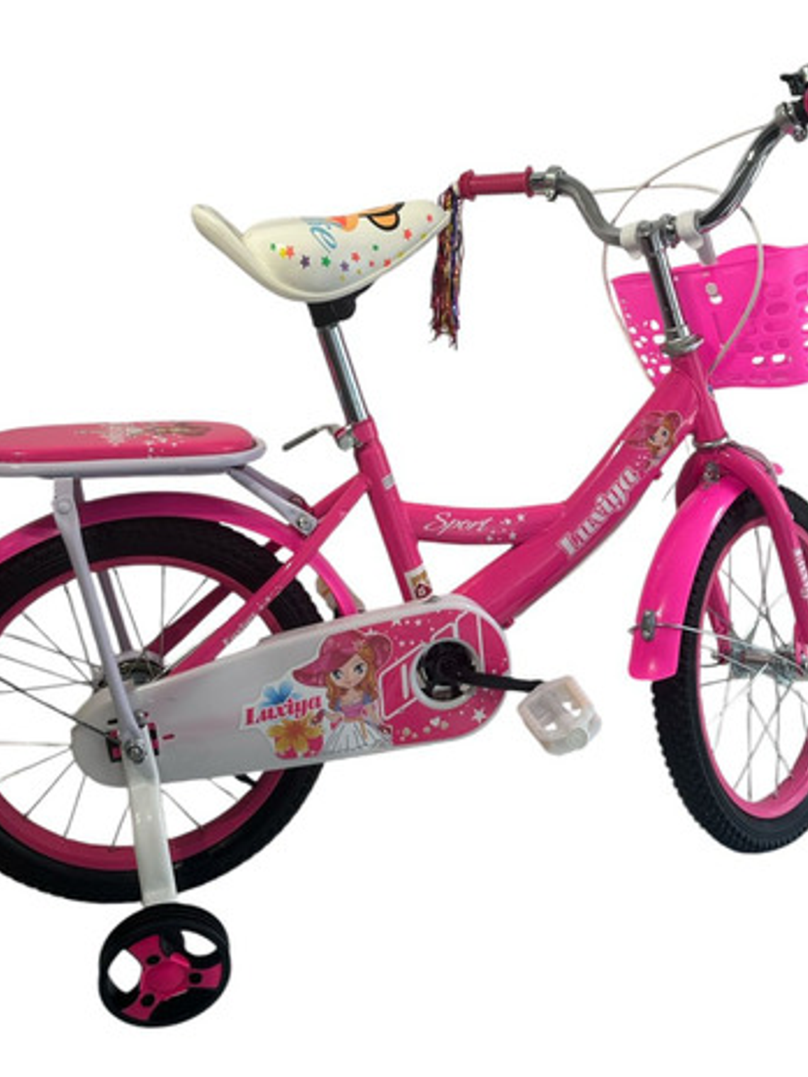 Bicicleta Aro 16  Para Niñas Color FUCSIA 5