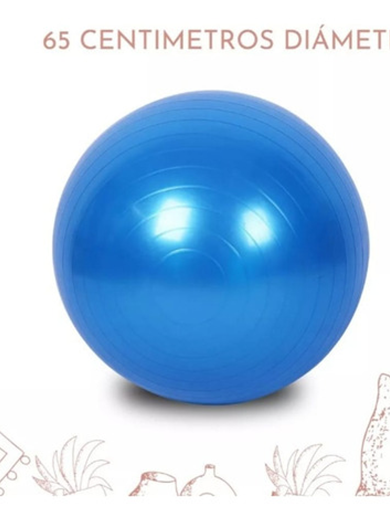 Pelota De Yoga Con Bombin 75 Cm 2