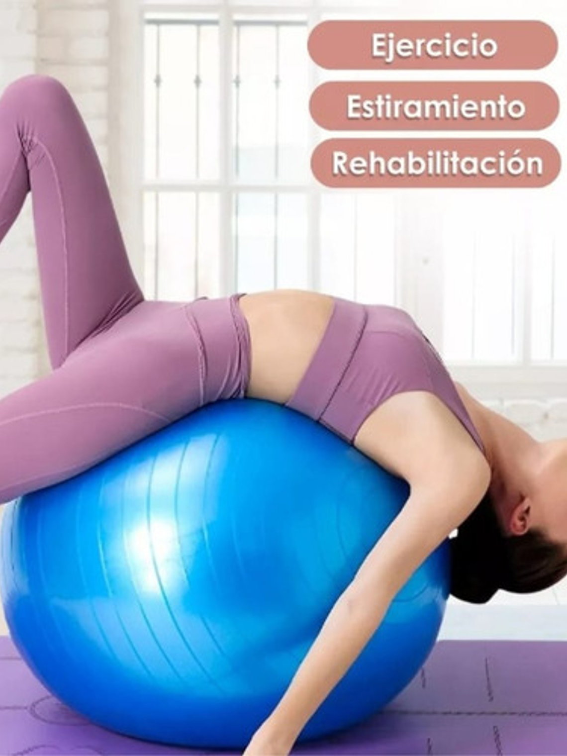 Pelota De Yoga Con Bombin 75 Cm 3