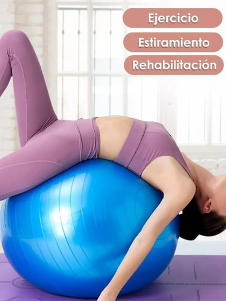 Pelota De Yoga Con Bombin 75 Cm 3