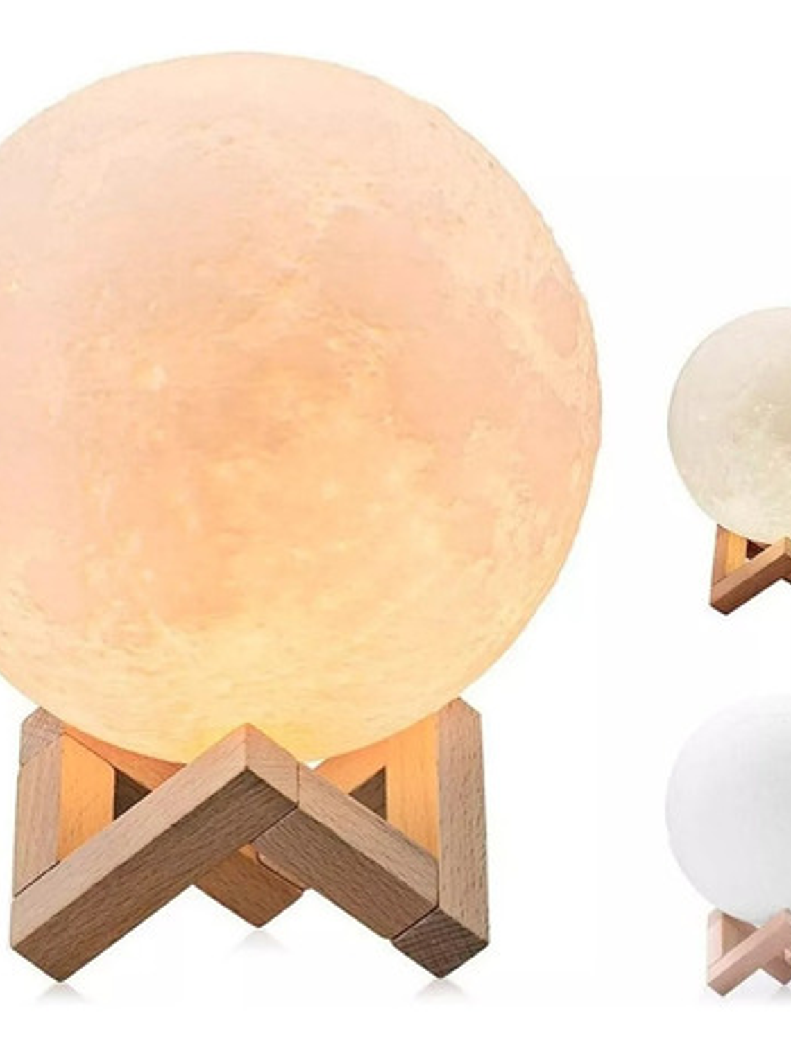 Humidificador Difusor Aromaterapia Lámpara Luna 3color 880ml 1