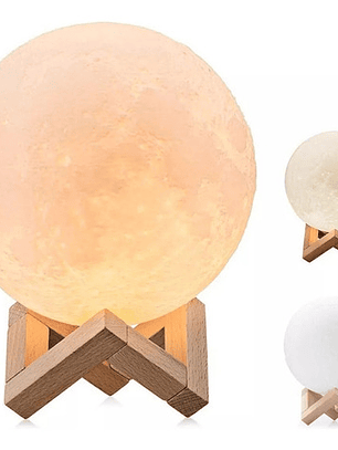 Humidificador Difusor Aromaterapia Lámpara Luna 3color 880ml