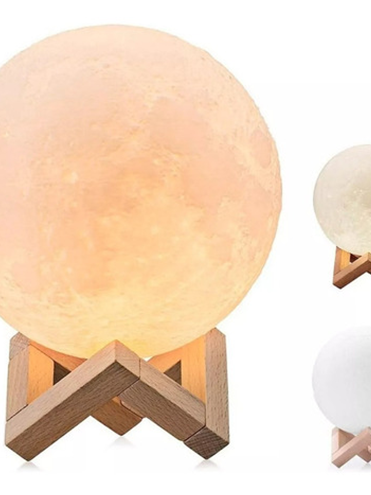 Humidificador Difusor Aromaterapia Lámpara Luna 3color 880ml 1