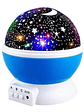 Lampara Rotatoria Proyector Cielo Estrellas Noche Dormir AZUL - Miniatura 1