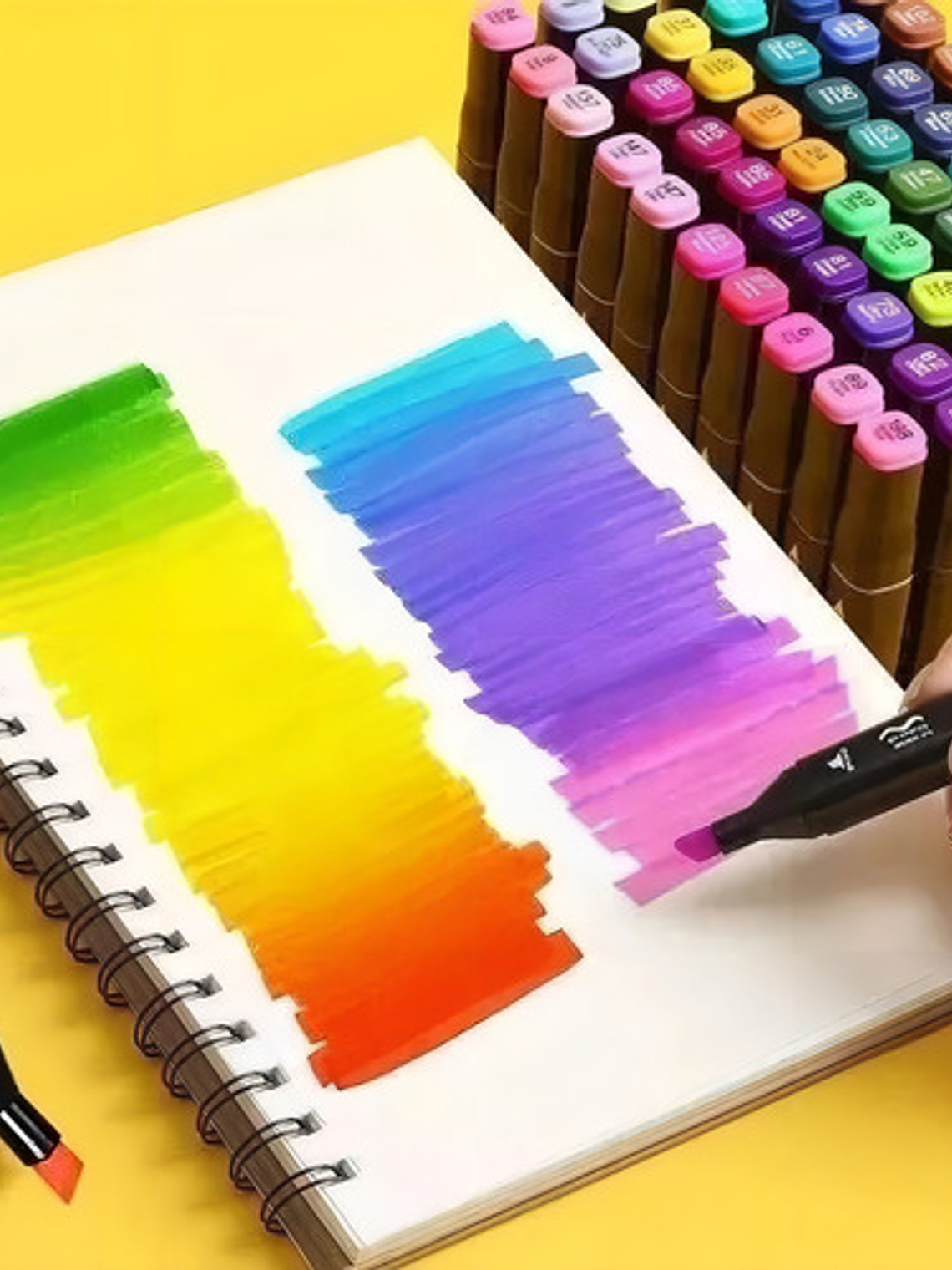 Set 80 Plumones Para Pintar Doble Punta 4