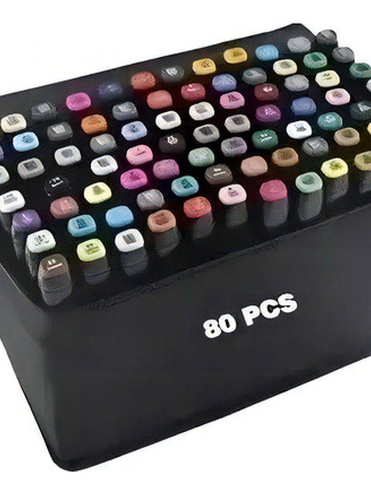 Set 80 Plumones Para Pintar Doble Punta 6