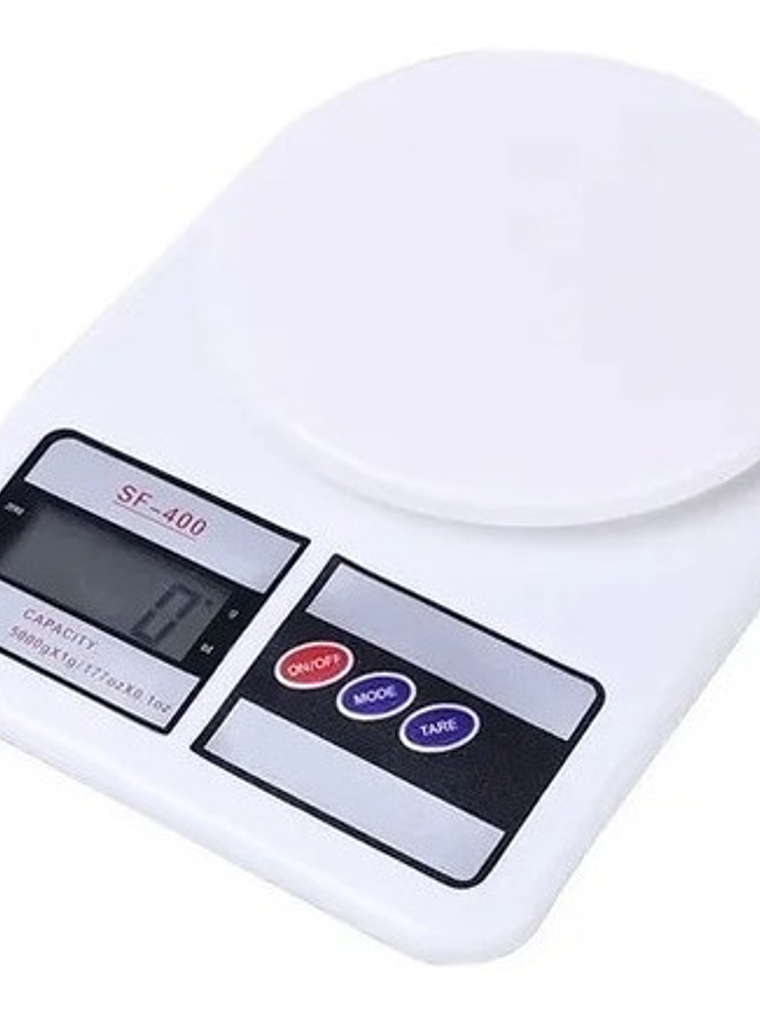 Balanza Pesa Digital Para Cocina Comercio 0 A 10kg Color Blanco 1