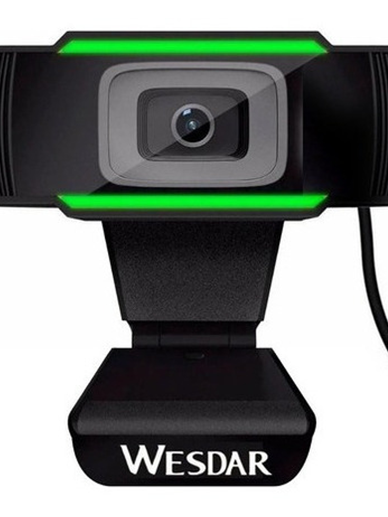 Webcam Wesdar Usb Full Hd 1080p Con Micrófono Incorporado Color Negro 3