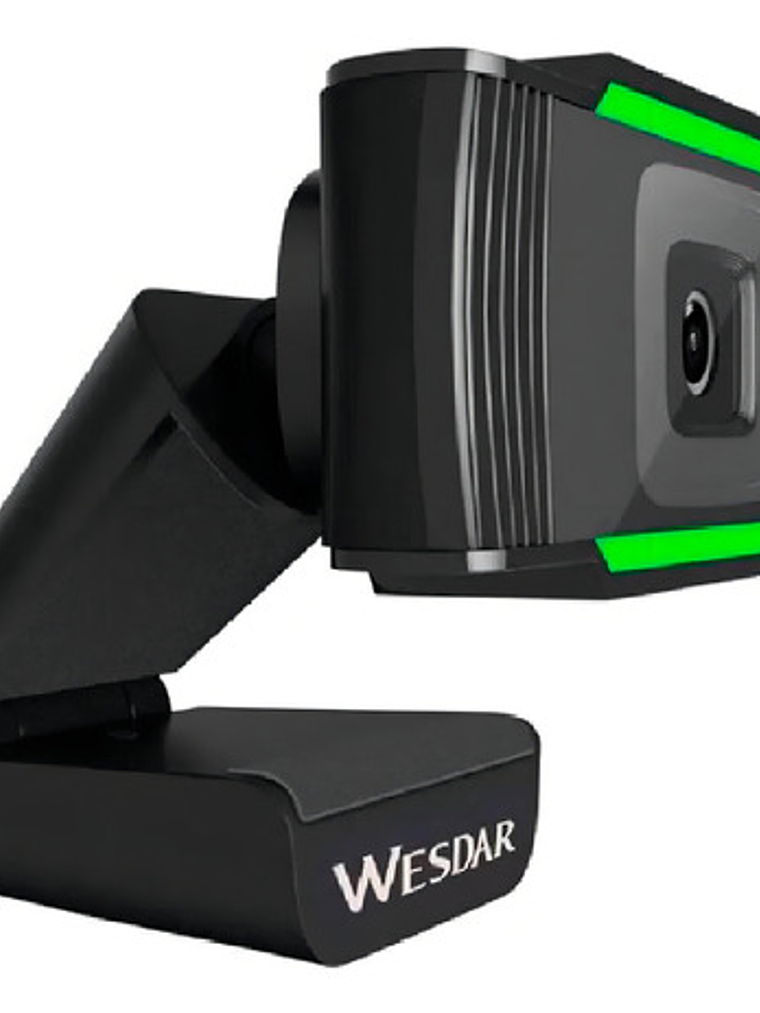 Webcam Wesdar Usb Full Hd 1080p Con Micrófono Incorporado Color Negro 4