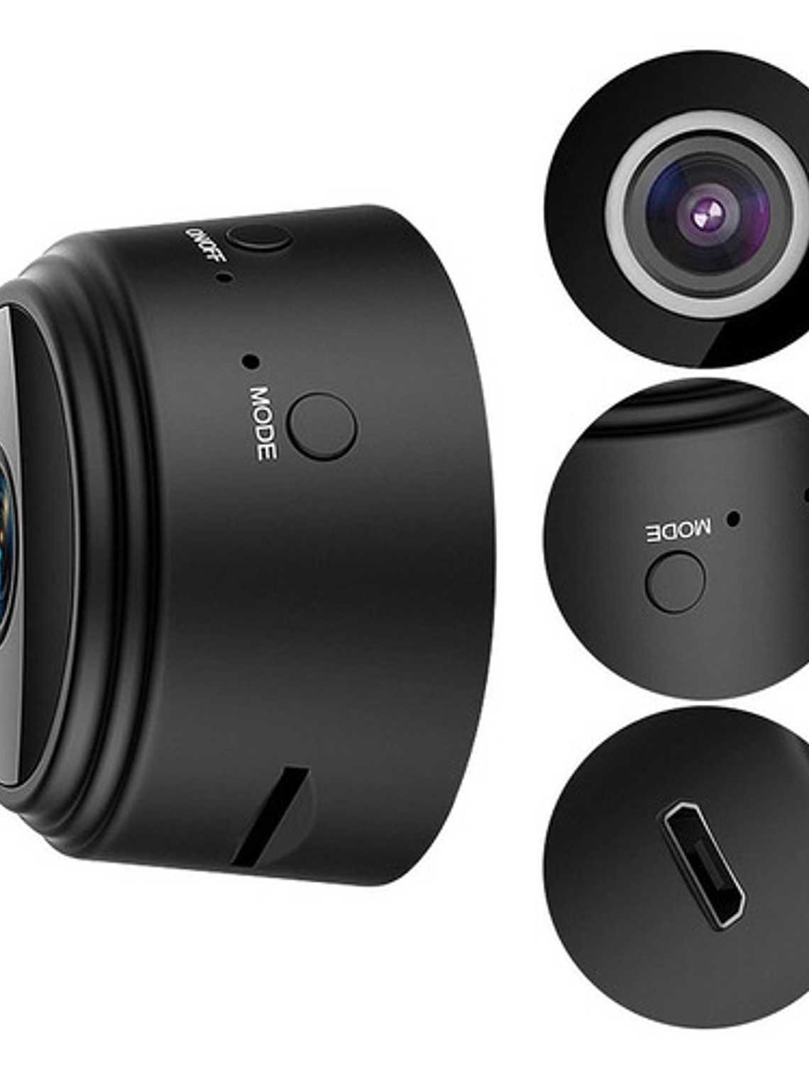 Cámara De Seguridad Shenzhen A9 Mini Con Resolución 1080p Color Negro 3