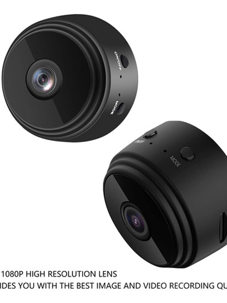 Cámara De Seguridad Shenzhen A9 Mini Con Resolución 1080p Color Negro 8