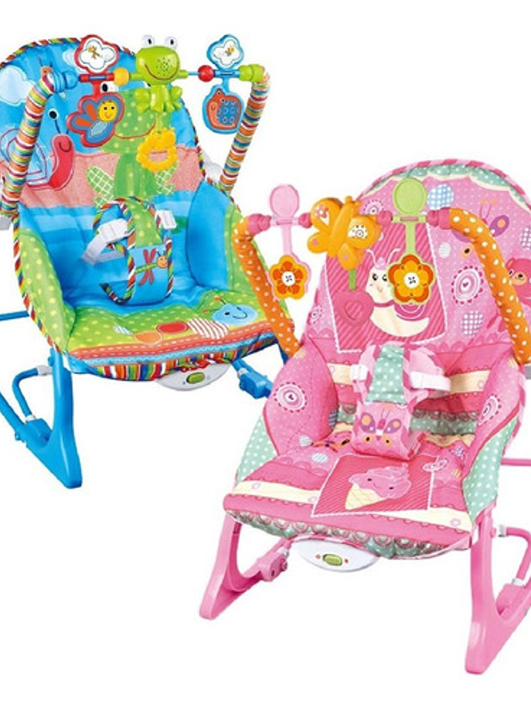 Silla Mecedora Para Bebé Ibaby Infant To Toddler Rocker Rosa 3