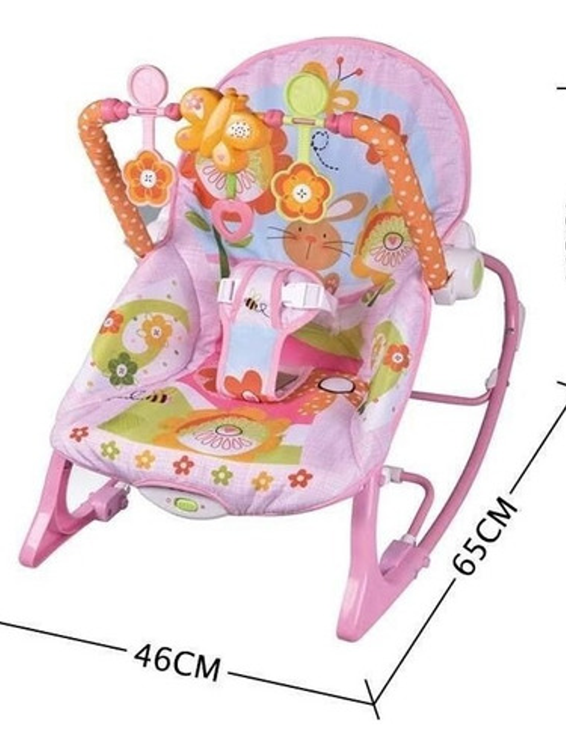 Silla Mecedora Para Bebé Ibaby Infant To Toddler Rocker Rosa 4