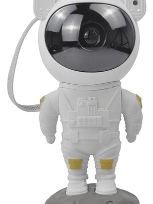 Lampara Mesa Astronauta Proyector Estrellas Galaxia Universo Estructura Blanco