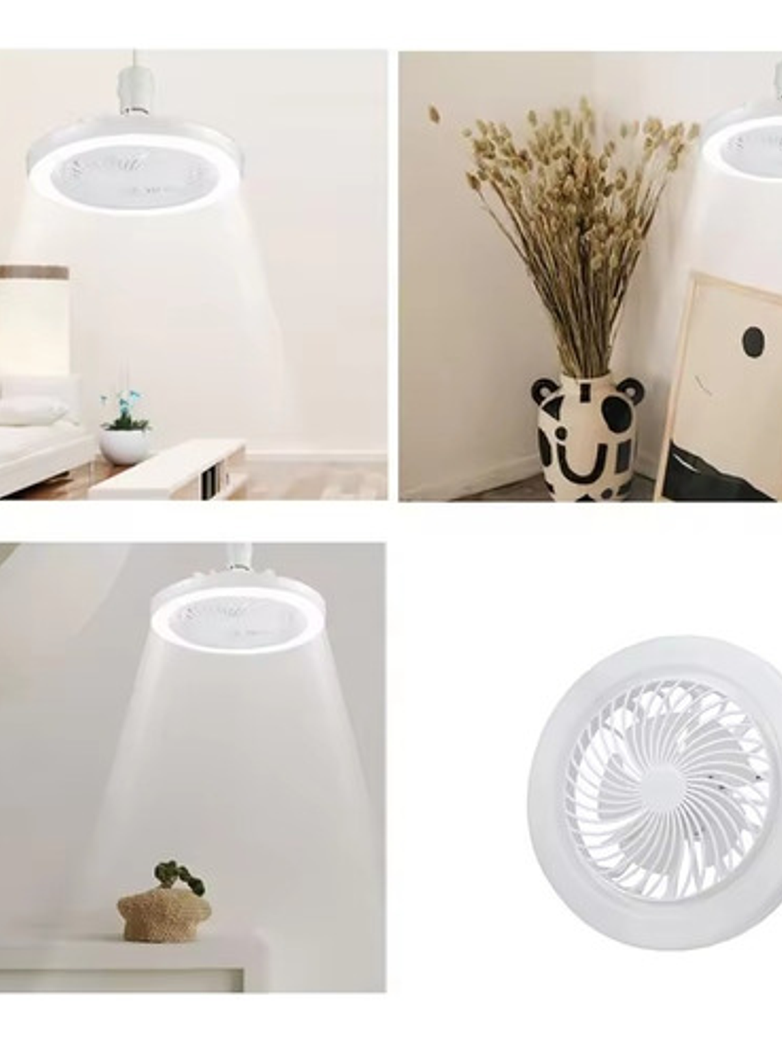 Foco Lampara Led Ventilador De Techo 4