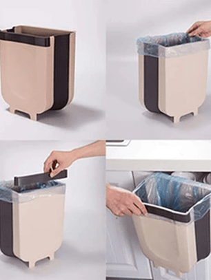 Basurero Plastico Basurero Plegable Basurero Para Cocina Color Marrón