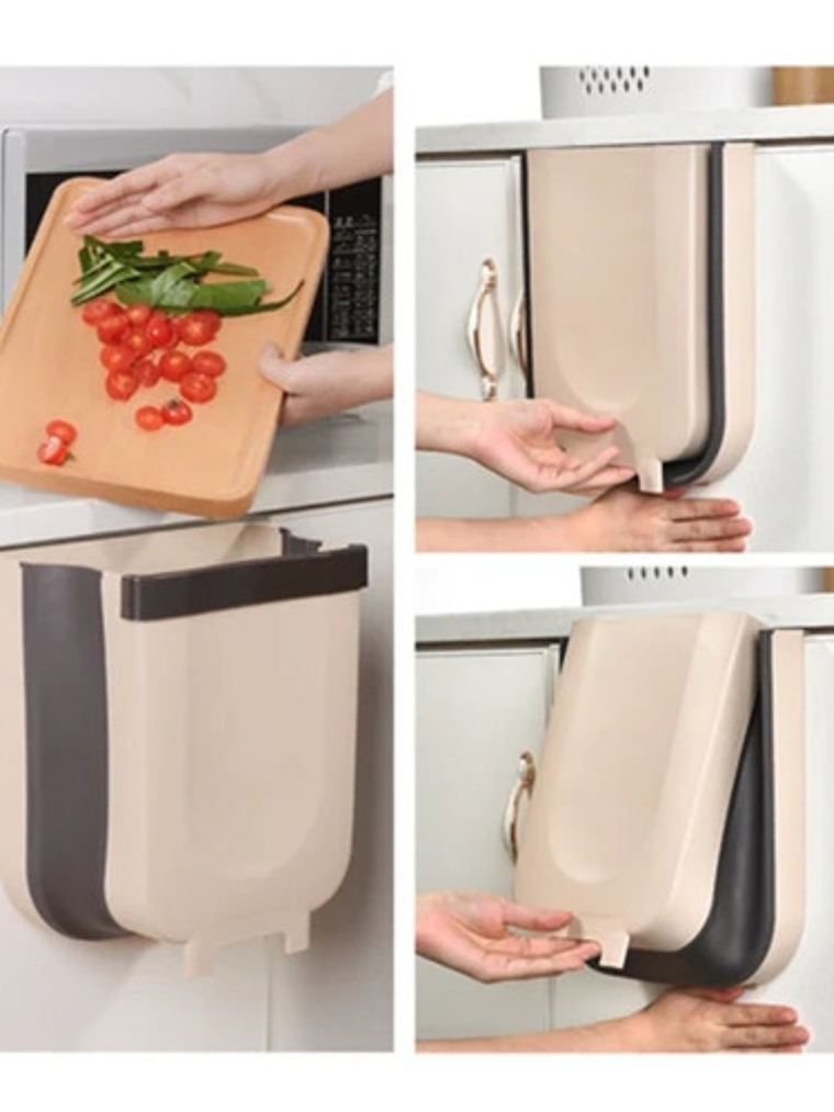 Basurero Plastico Basurero Plegable Basurero Para Cocina Color Marrón 4