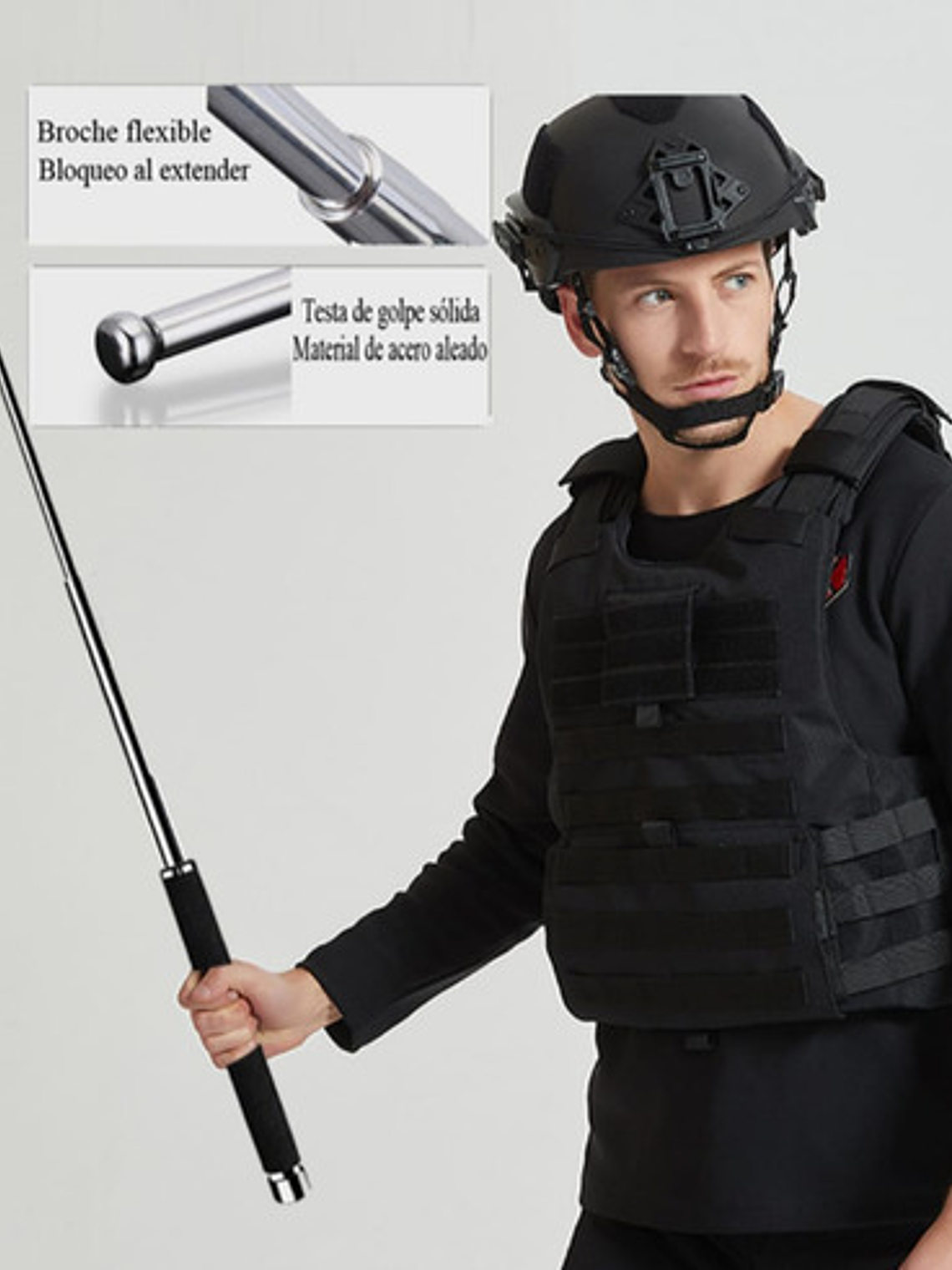 Bastón Retráctil  50cm Articulo Defensa Personal 2