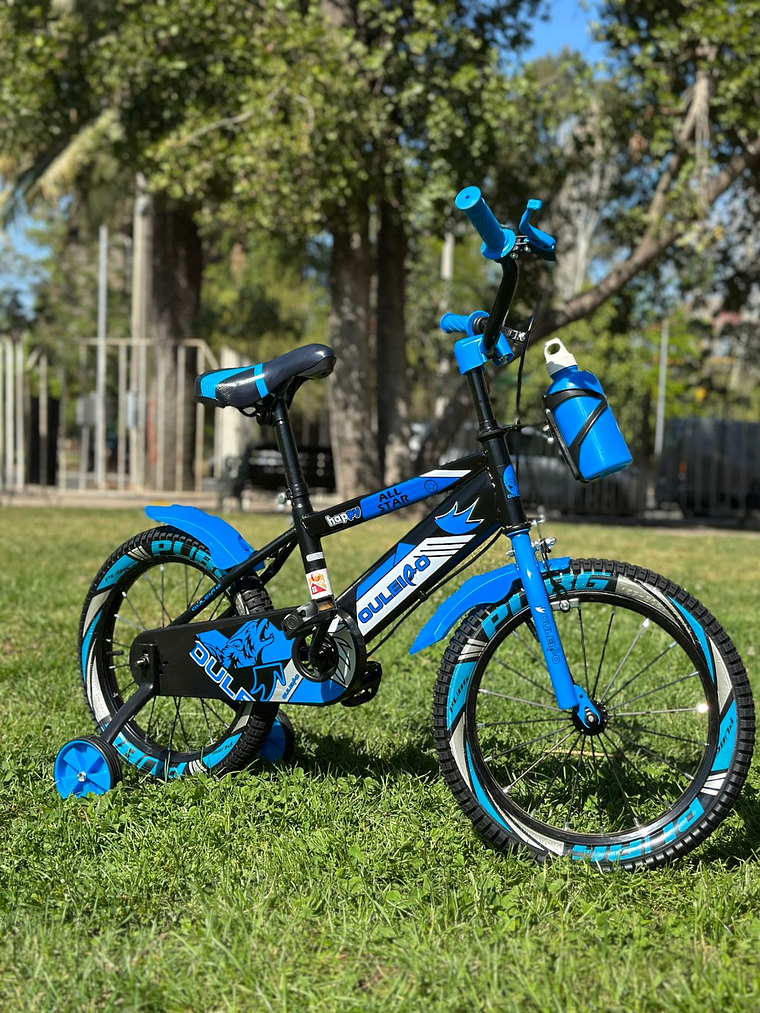 Bicicleta Aro 16 para niños color azul 3