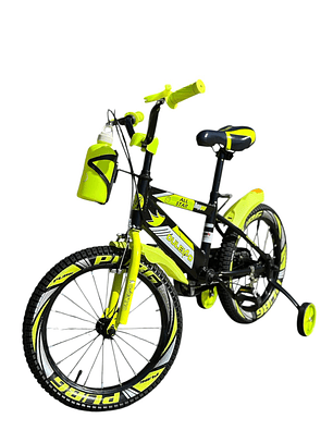 Bicicleta Aro 16 para niños color amarillo neón 