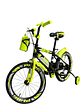 Bicicleta Aro 16 para niños color amarillo neón  - Miniatura 2
