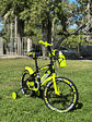 Bicicleta Aro 16 para niños color amarillo neón  - Miniatura 1