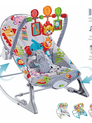 Silla Mecedora Para Bebé Ibaby Infant To Toddler Rocker GRIS
