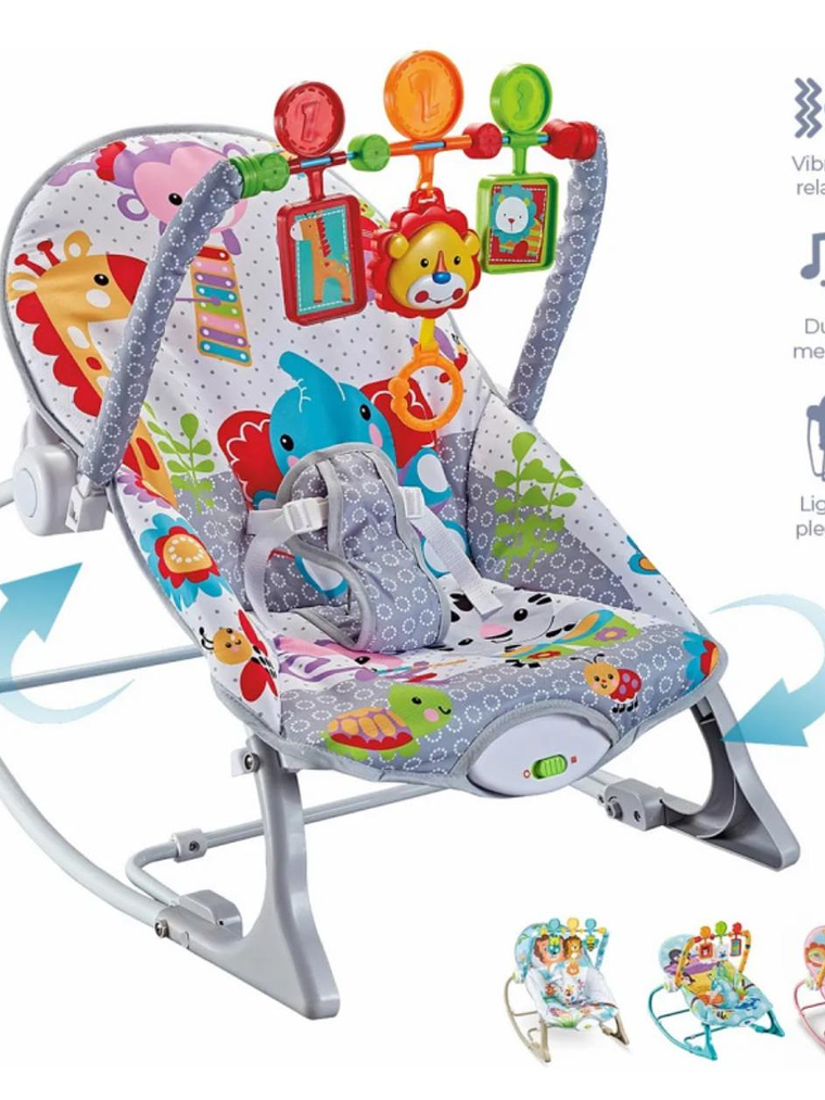 Silla Mecedora Para Bebé Ibaby Infant To Toddler Rocker GRIS 1