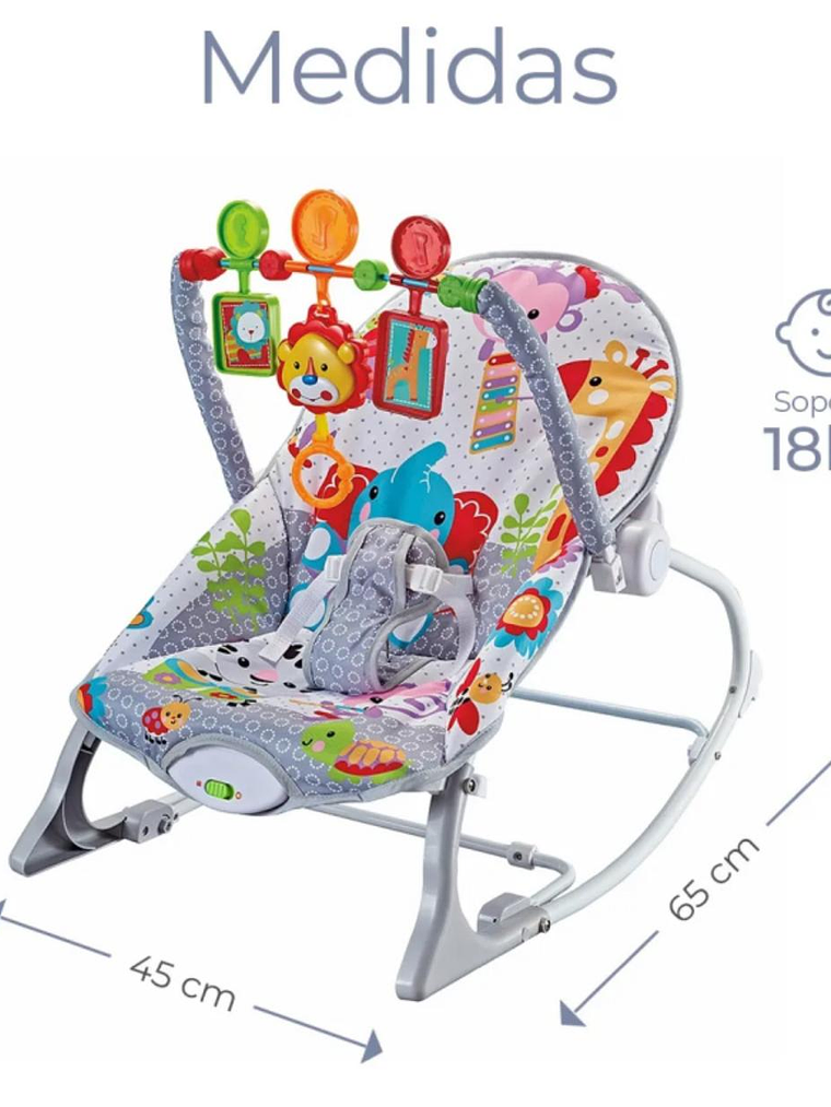 Silla Mecedora Para Bebé Ibaby Infant To Toddler Rocker GRIS 3