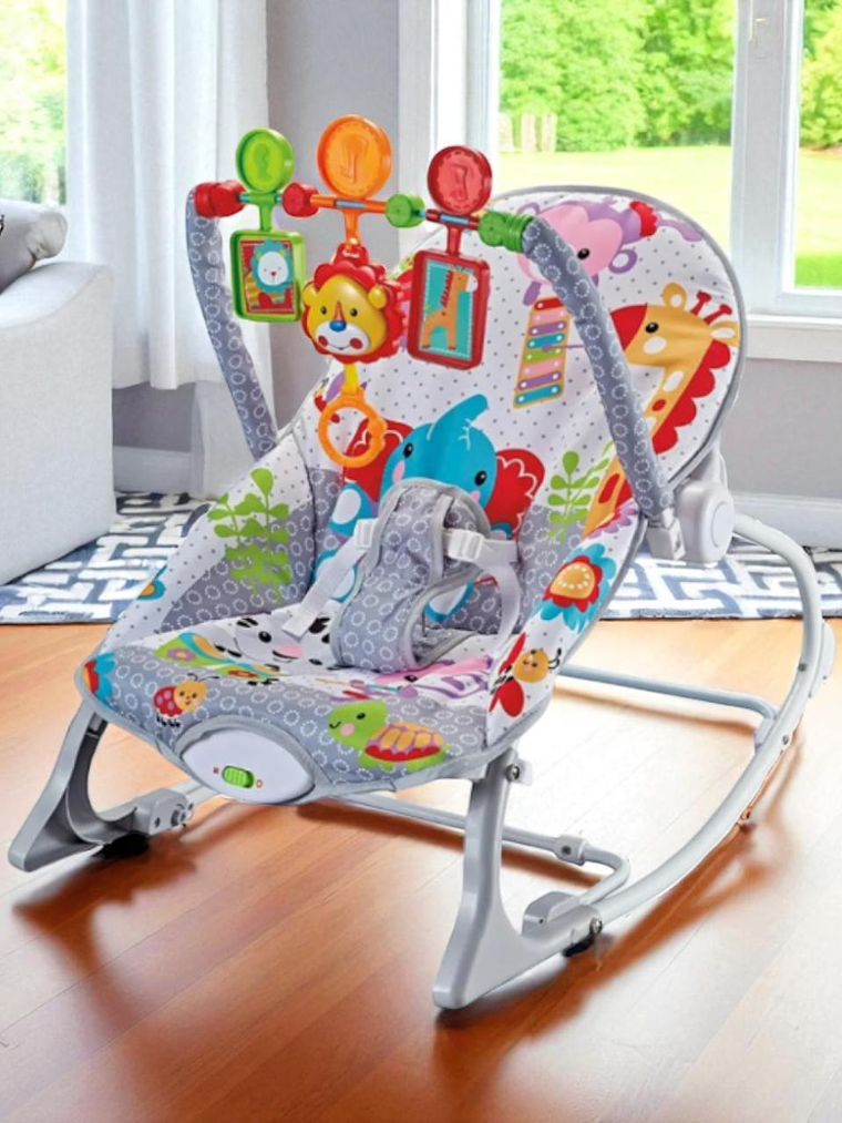 Silla Mecedora Para Bebé Ibaby Infant To Toddler Rocker GRIS 5