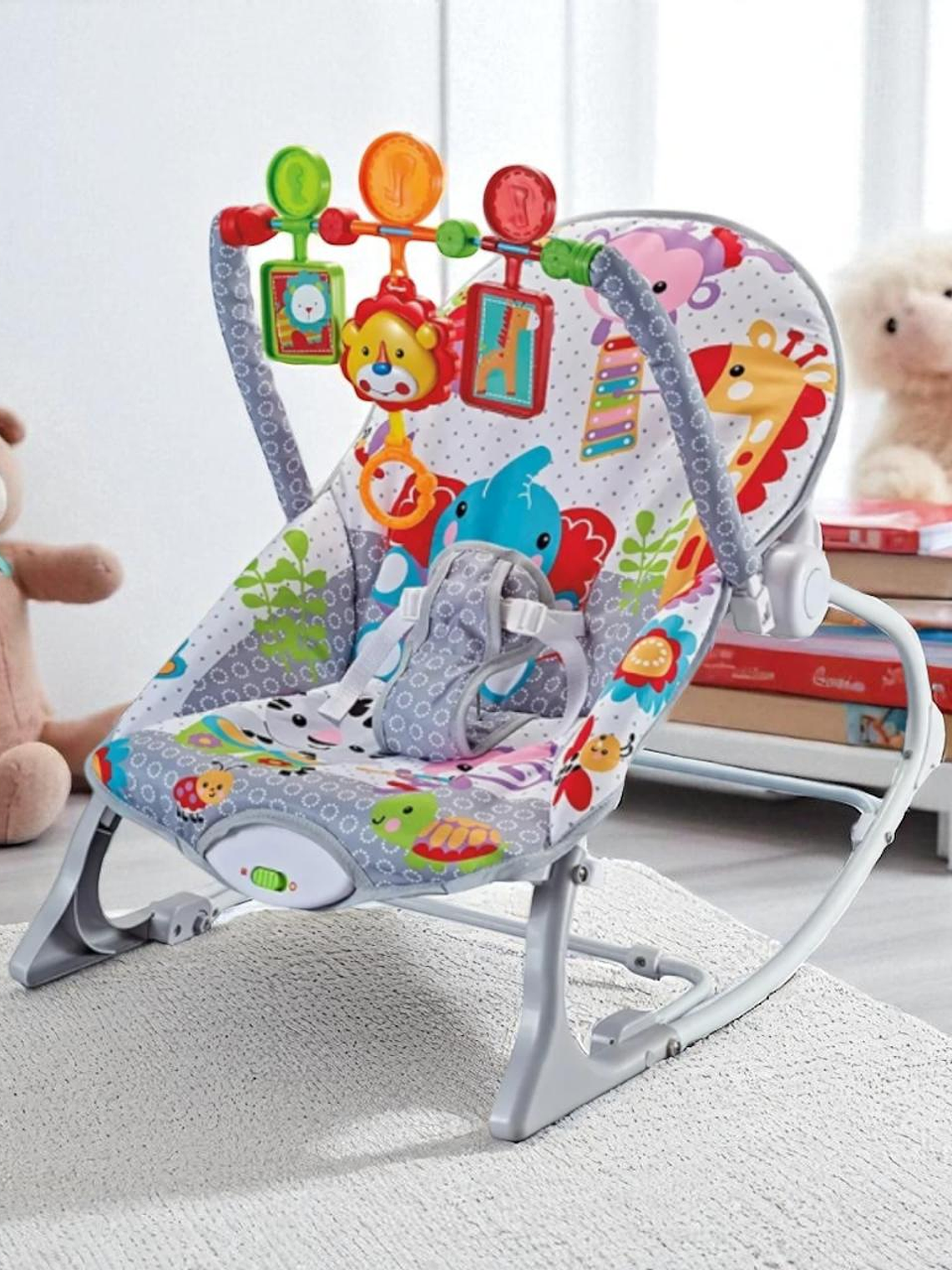Silla Mecedora Para Bebé Ibaby Infant To Toddler Rocker GRIS 6
