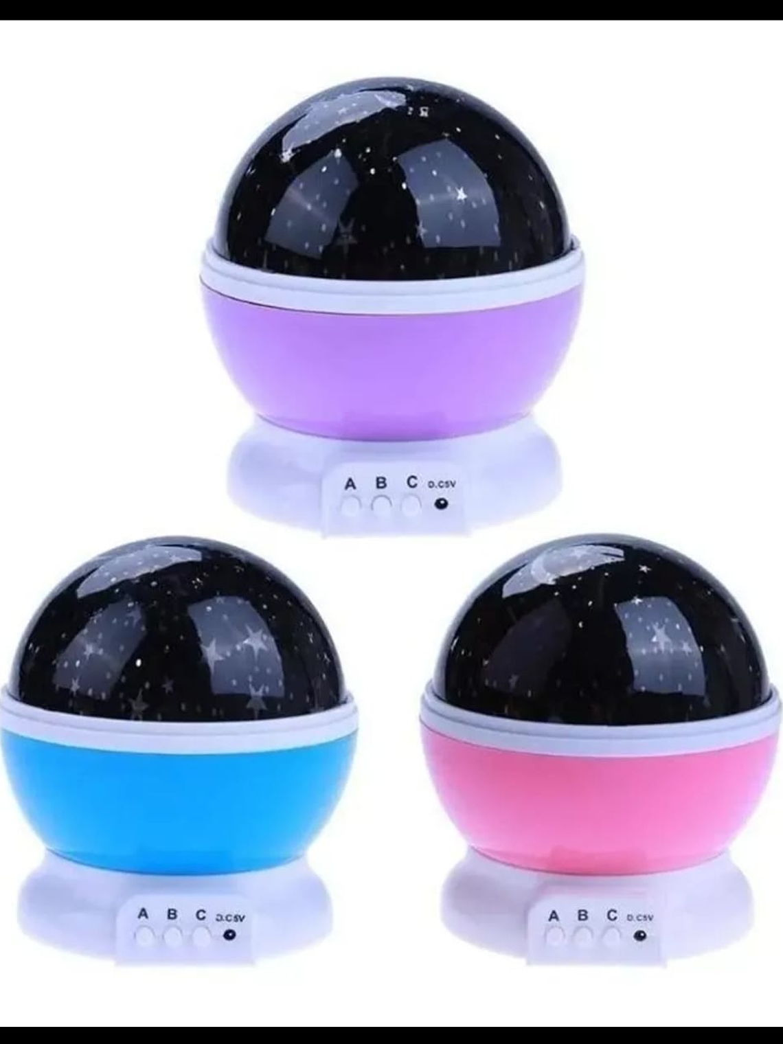 Proyector Lampara Luz Led Cielo Estrellas Espanta Cuco Niños Color Blanco As Described 1