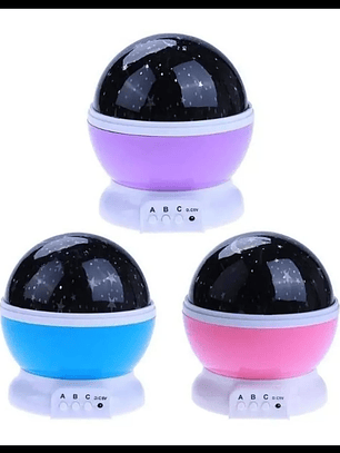 Proyector Lampara Luz Led Cielo Estrellas Espanta Cuco Niños Color Blanco As Described
