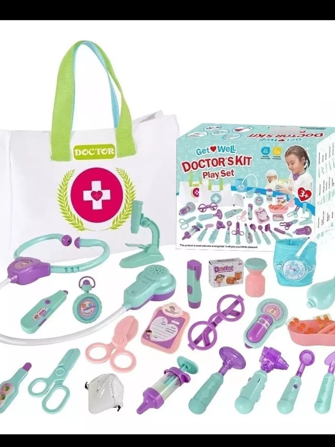 Set Juguetes Medico Doctor Niños Infantil Con Luz Y Sonido 1