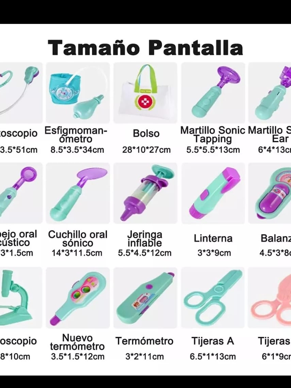 Set Juguetes Medico Doctor Niños Infantil Con Luz Y Sonido 3