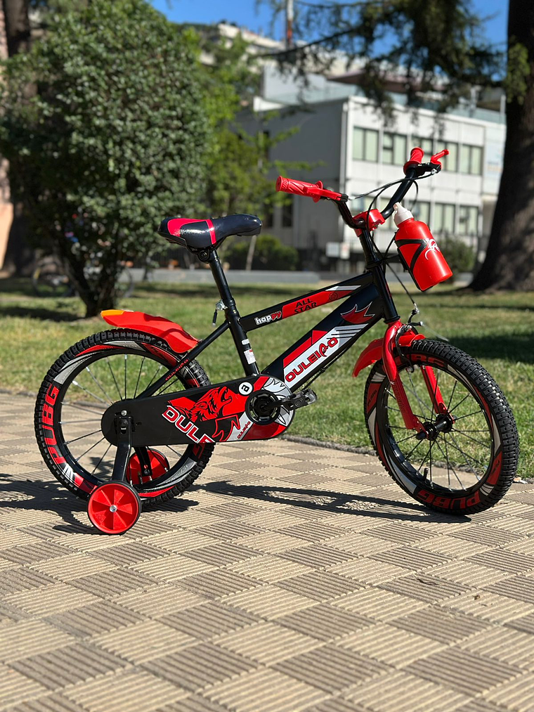 BICICLETA ARO 16, COLOR ROJO 1