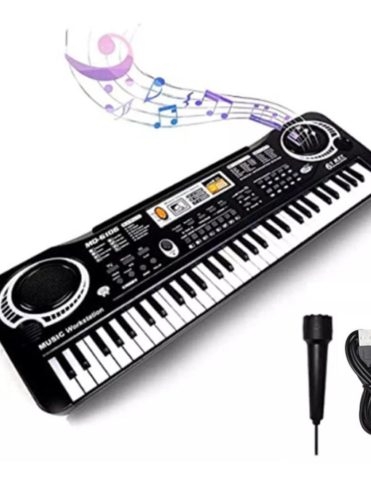 Teclado De 61 Teclas Tonic Ton-230 Juguete Para Niños Color Negro 1