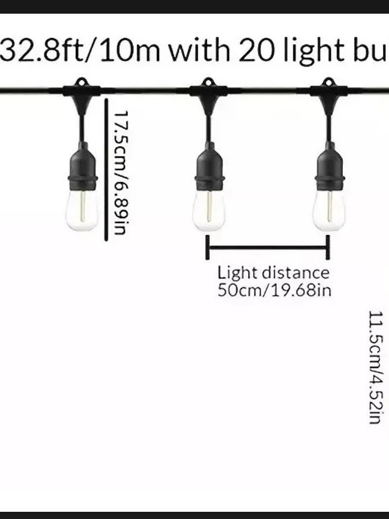 GUIRNALDA SOLAR DE 10 METROS 2