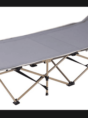 Cama Portátil CATRE ( Playa, Piscina, Camping Plegable + Bolsa Color Gris)