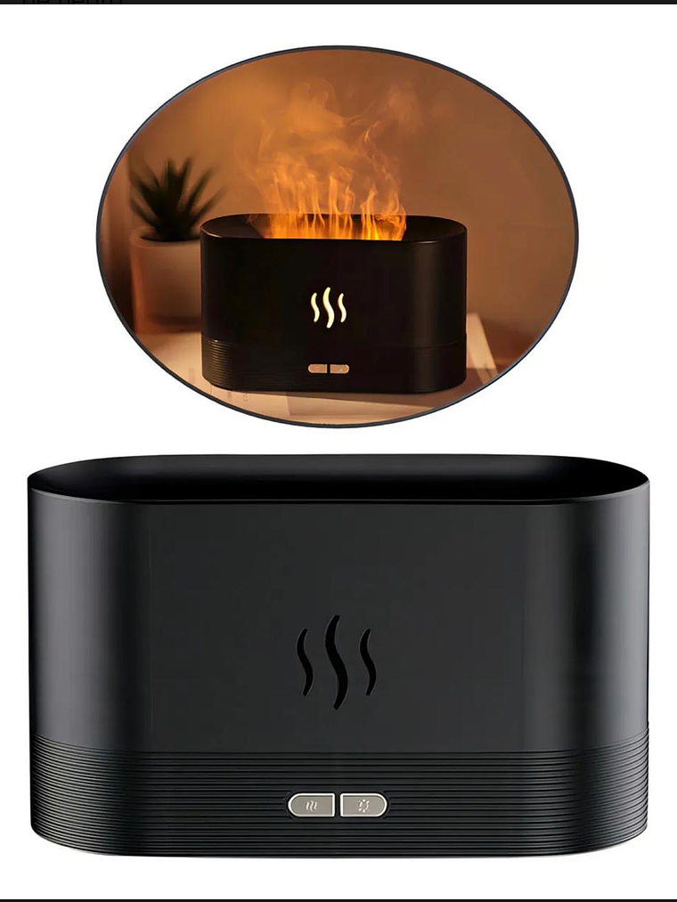 Humidificador Difusor De Aroma Efecto Flama Llama  1