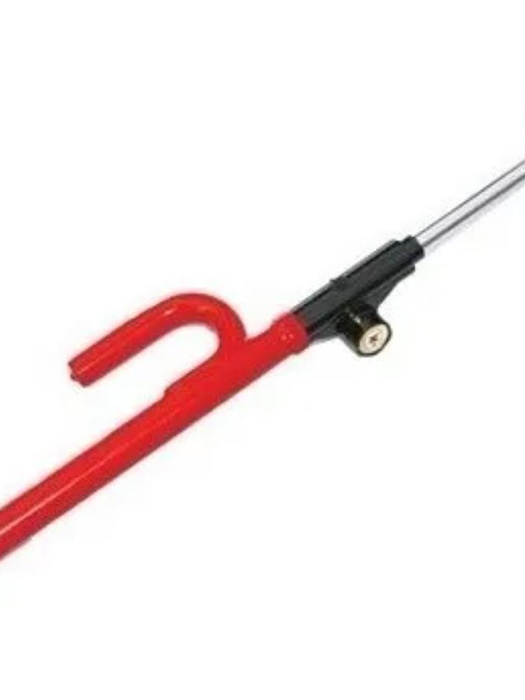 Traba Volante Antirrobo Auto + 2 Llaves rojo 3