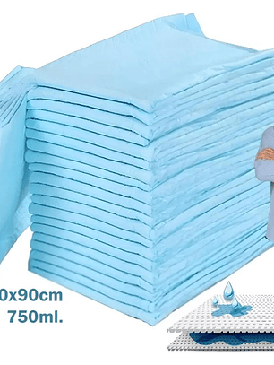 80 Pañales Adulto Mayor Protector Cama 60x90 Desechable Saba